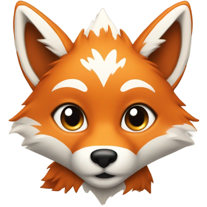 Heart-shape fox emoji