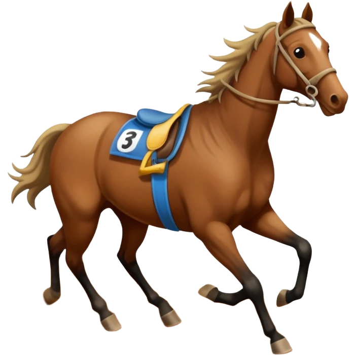 dirt Race track horse trace emoji