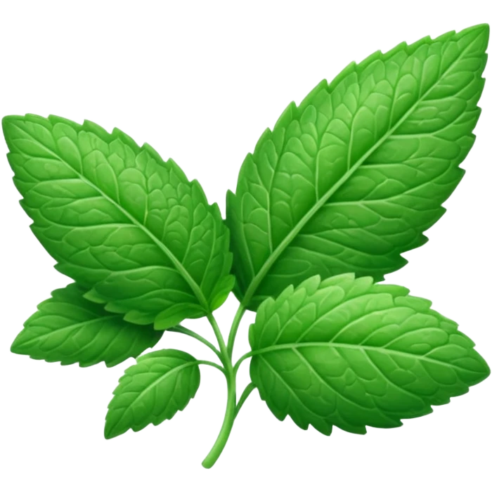 mint leave emoji