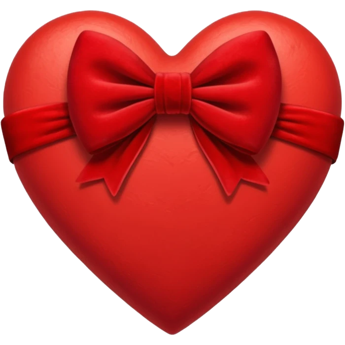 heart with a velvet bow emoji
