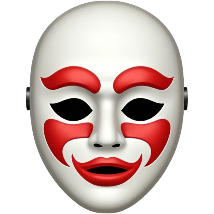 Modern day Tragedy comedy mask emoji
