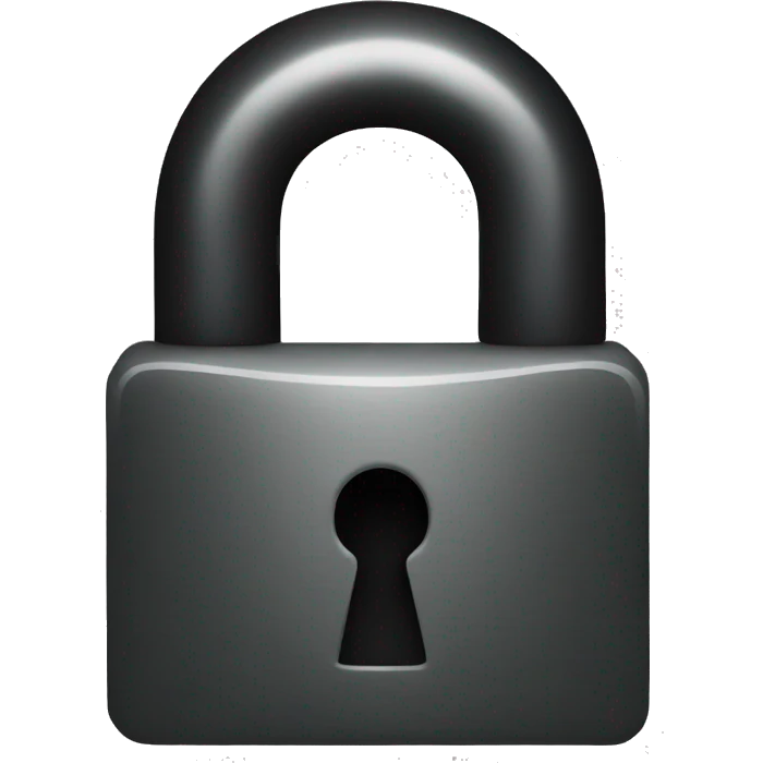 a black lock emoji