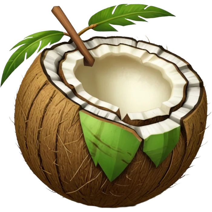 Green Coconut shell emoji