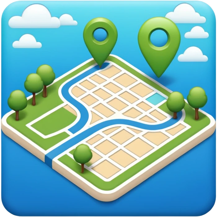 GPS map emoji