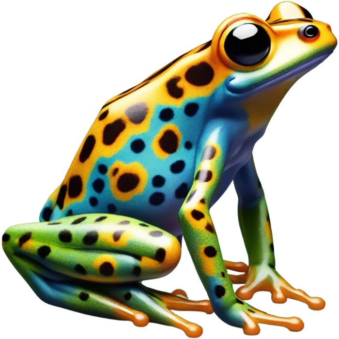 Realistic dart frog emoji