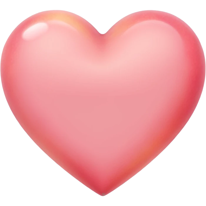 Peach heart emoji