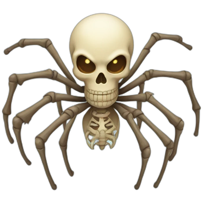 spider skeleton emoji