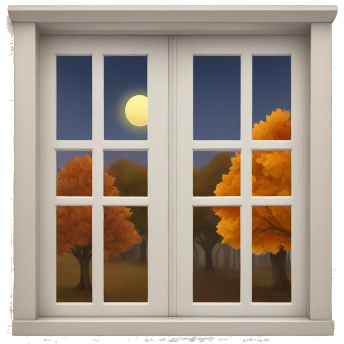 Autumn window emoji