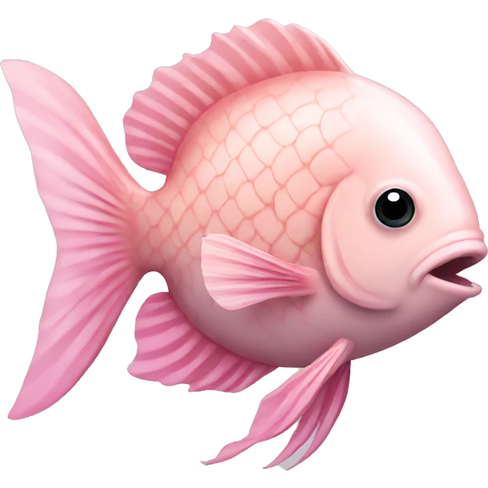 Light pink fish emoji