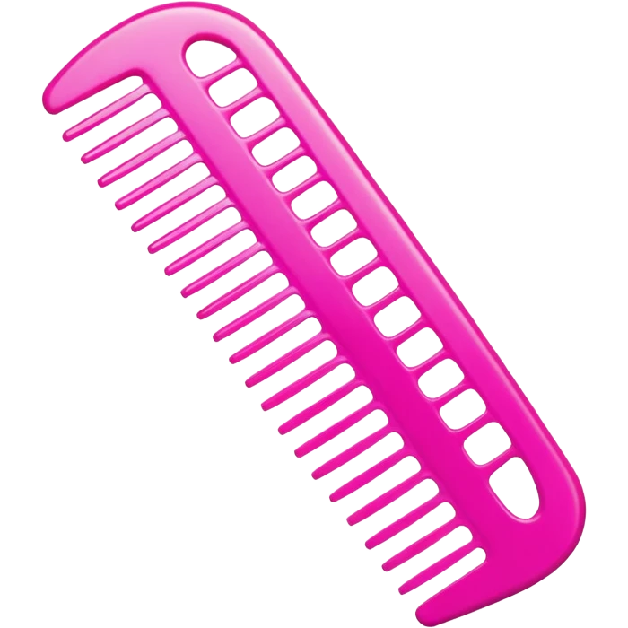 pink comb emoji