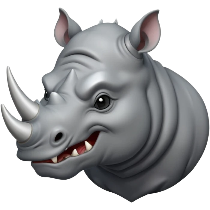 angry rhinoceros emoji