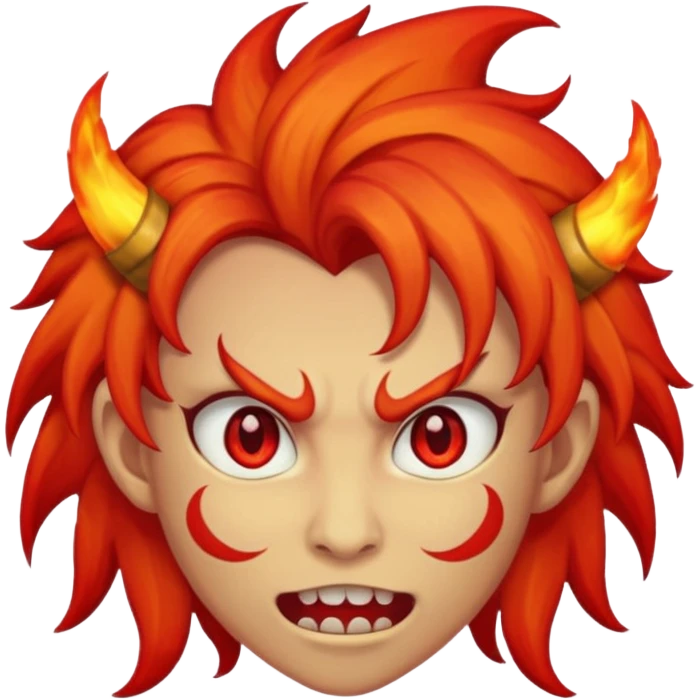 fire hair deamon emoji