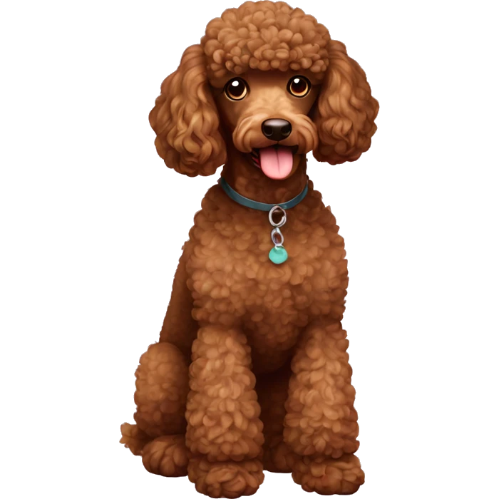 brown poodle emoji