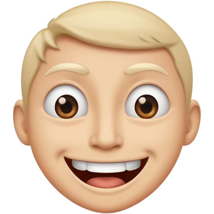 Pulling a funny face emoji