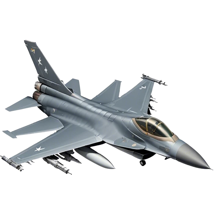 F-16 Fighting Falcon - General Dynamics (Stealth grey) emoji