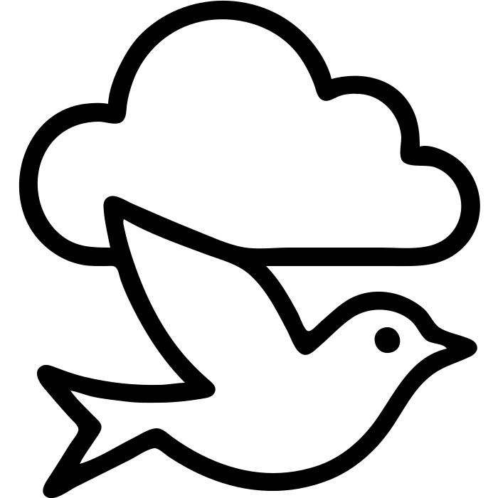 птица облако emoji