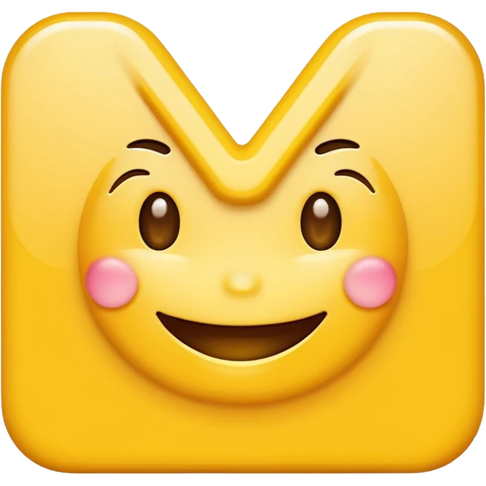 X letter smilling emoji