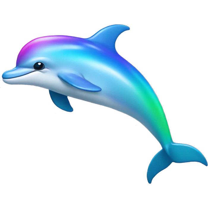 rainbow dolphin emoji