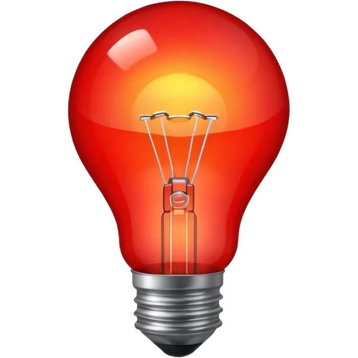 red light bulb emoji
