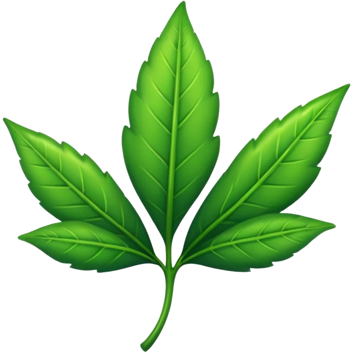 green lesf emoji