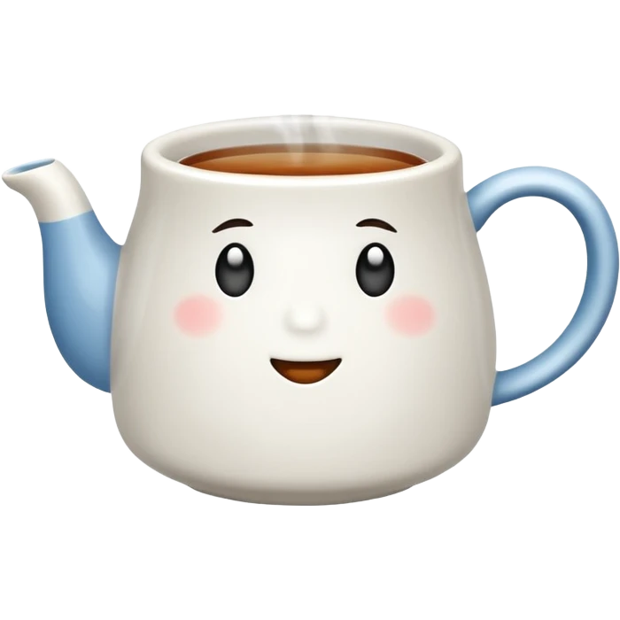 plain mug of steaming tea emoji
