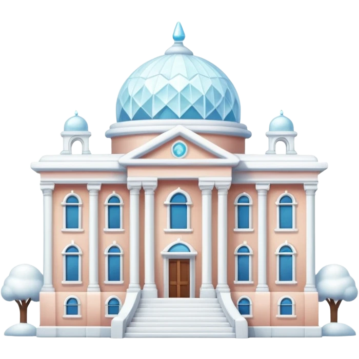 sugar coated library building emoji