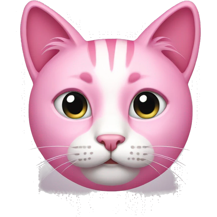 Pink cat emoji