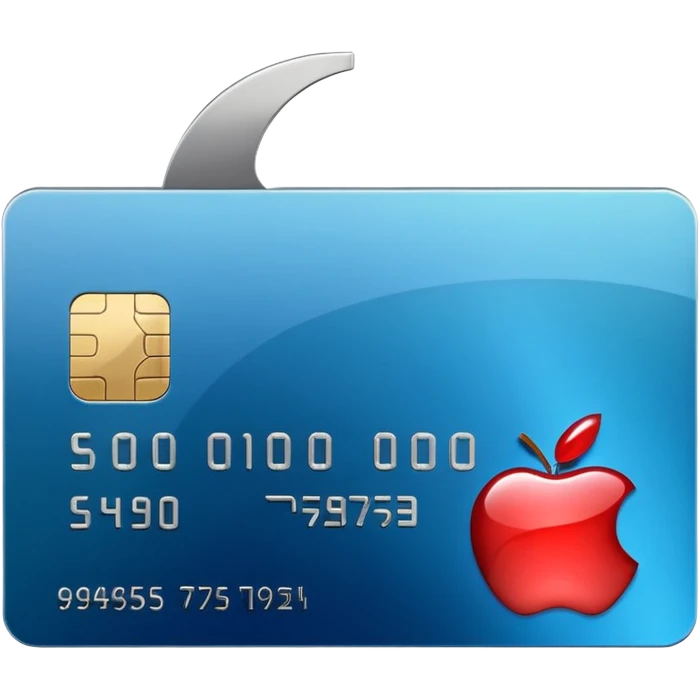 Shiny Apple credit card emoji