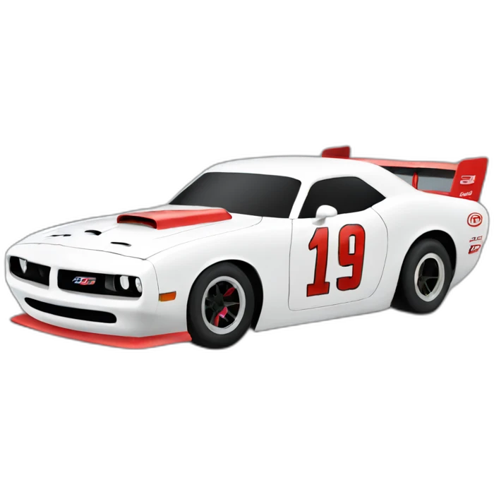 dodge racecar driving emoji