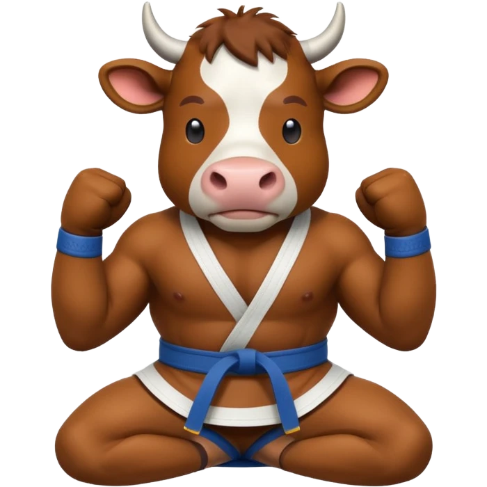 Cow jiu jitsu emoji