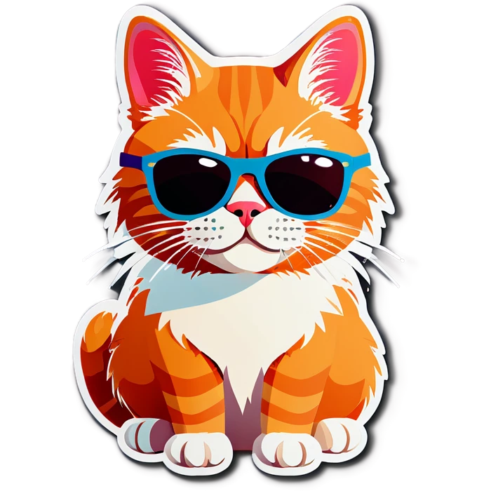 Cat with sunglasses emoji