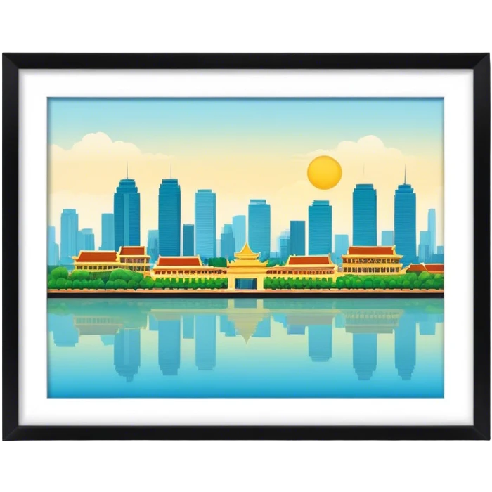 vietnam skyline, borderless emoji
