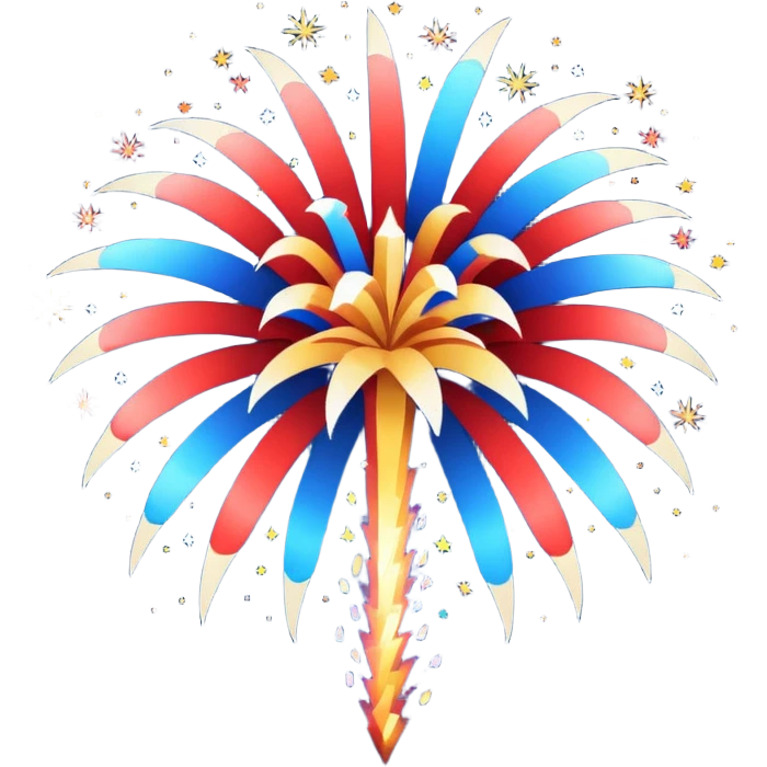 fireworks, Fourth of July emoji