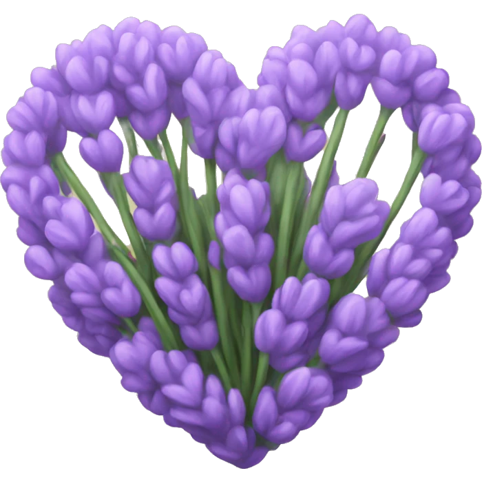 Lavender heart emoji