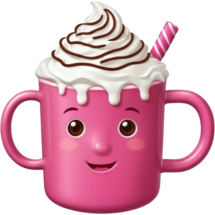Cioccolata calda rosa emoji