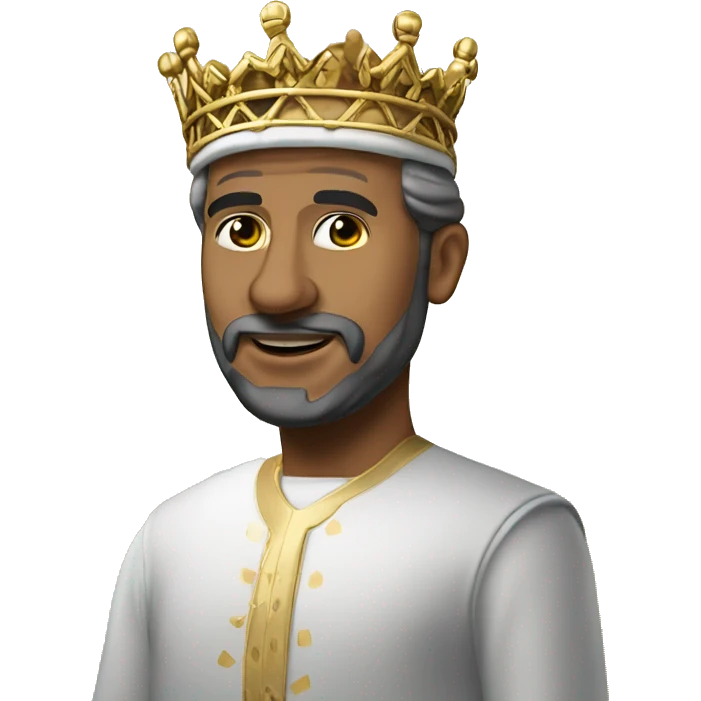 King Mohammed 6 in beach emoji