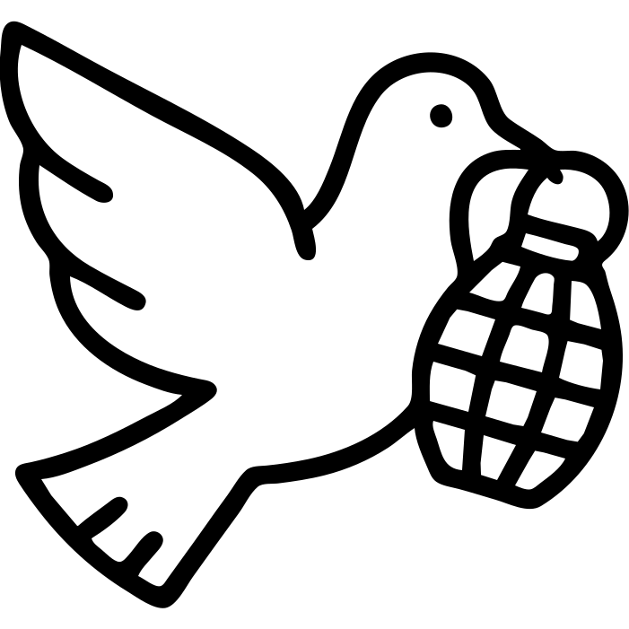 dove holding a grenade emoji
