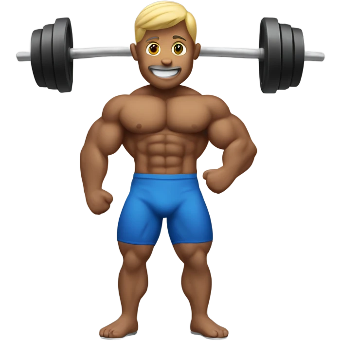 Bodybuilder with “For-Way” sign emoji