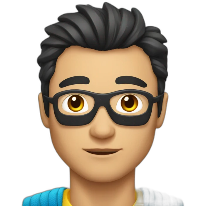 SuperHero Kazakh man emoji