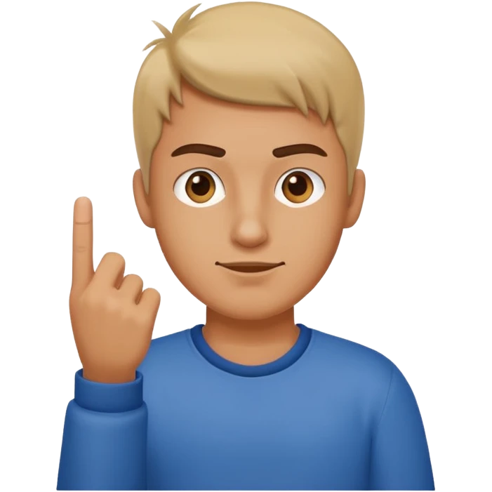 Chill guy middle finger emoji