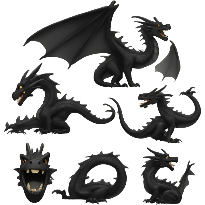 Black dragon  emoji