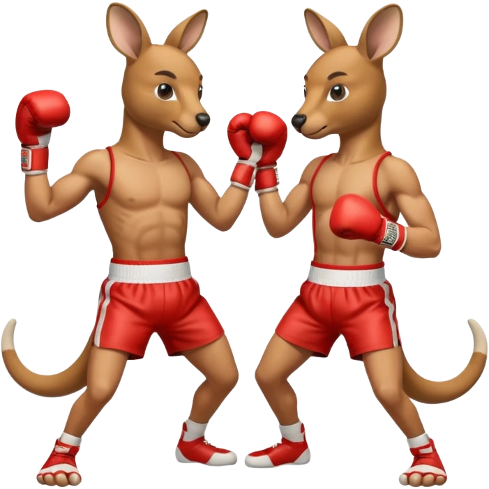 Kangaroo boxer emoji