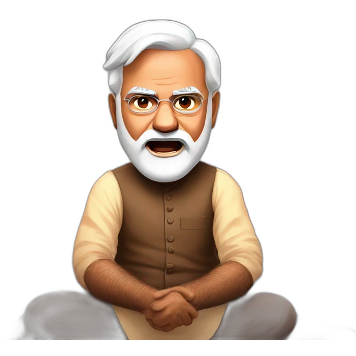 Narendra modi in angry emoji