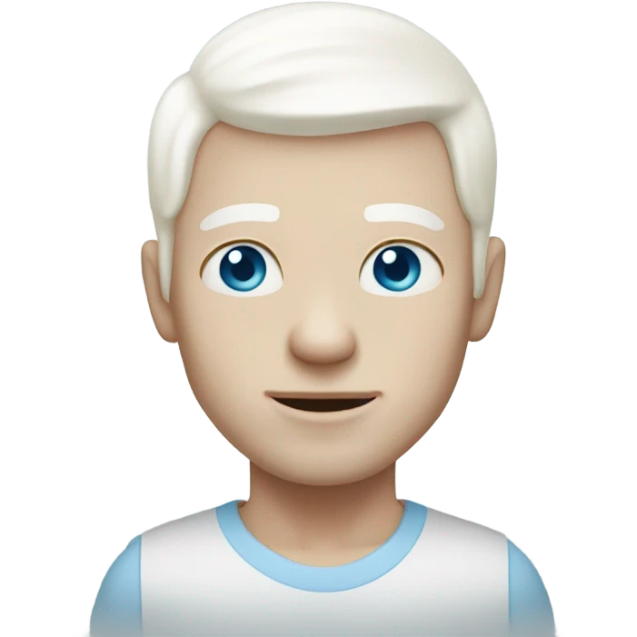 albino man emoji