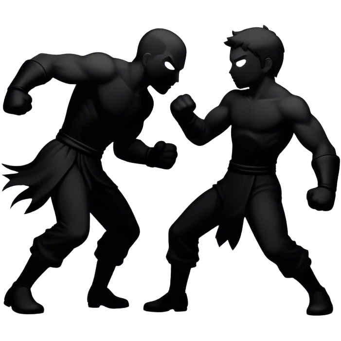 Shadow fighting emoji