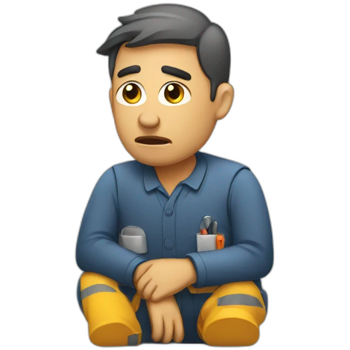 tired worker emoji