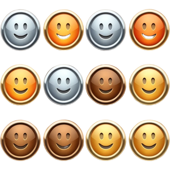 Subscription badges by levels first, second, third emoji
