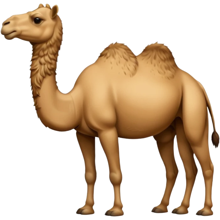 High resolution camel without fur emoji