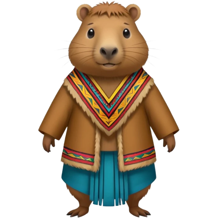 Capybara with inca emoji