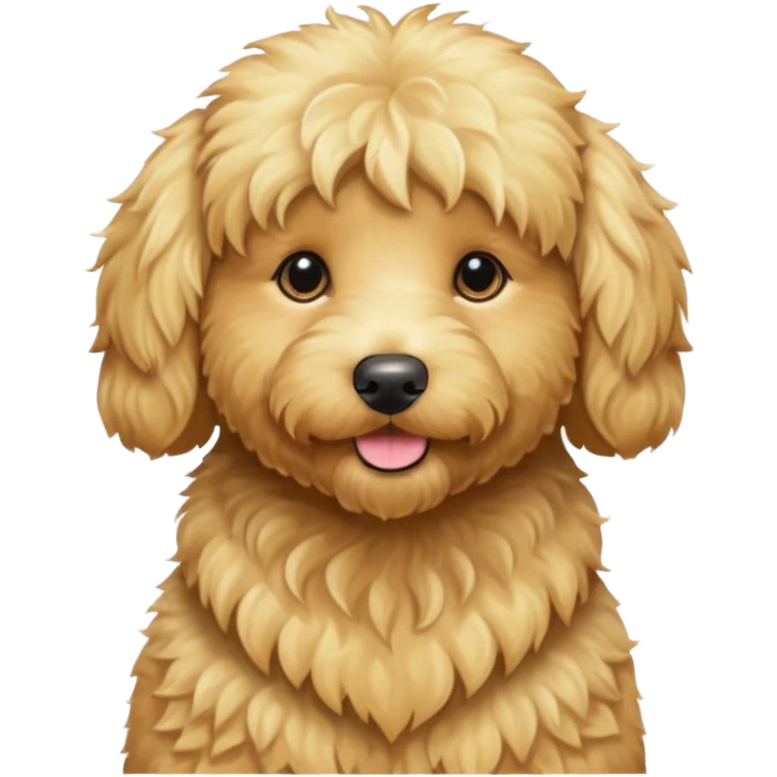 Golden doodle blonde dog emoji